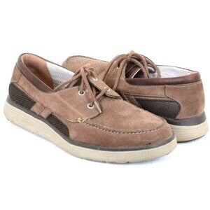 Clarks UnAbode Step Leather Boat Shoe Loafer Brogue Men's 11M Summer Vacay Shoes